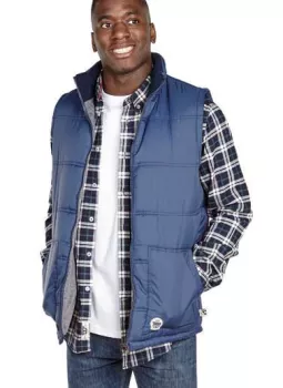 Veste sans manche doudoune bleu marine de 3XL à 4XL-4XL