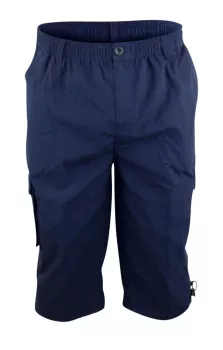 Short capri cargo bleu Foncé