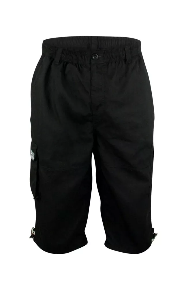 Short capri cargo noir-2XL