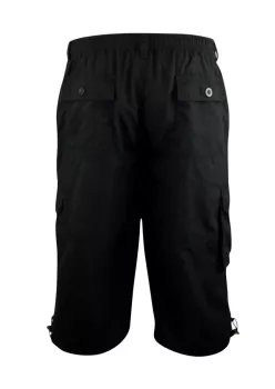 Short capri cargo noir-4XL