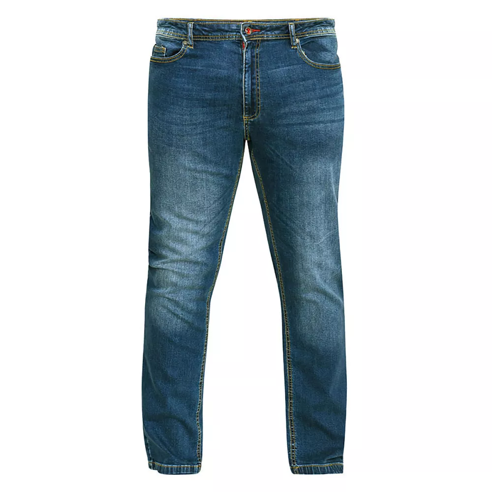 Jeans grande taille bleu délavé Ambrose - Entre jambe 32-P48