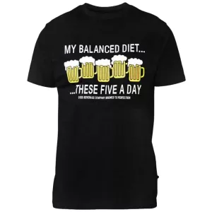 T-shirt D555 noir Beer Diet