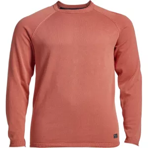 Pull col rond Rouge Cactus en coton confortable