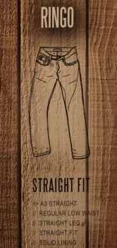 Jean Ringo Allsize bleu délavé stretch coupe mode-P54