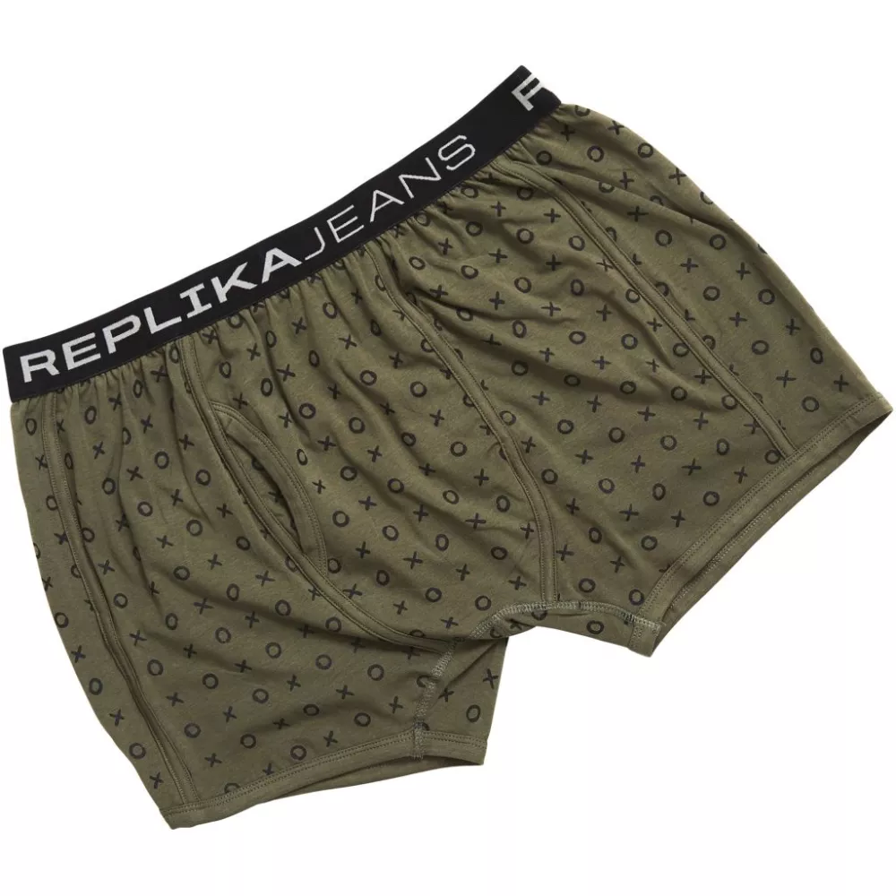Boxer Stretch Vert army 3XL-3XL