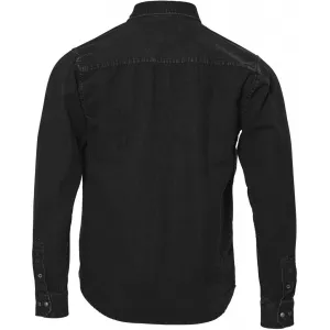 Surchemise Replika Jeans noir délavé grandes tailles-3XL