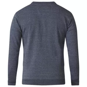 Cardigan zippé gris foncé rayé manches longues-4XL