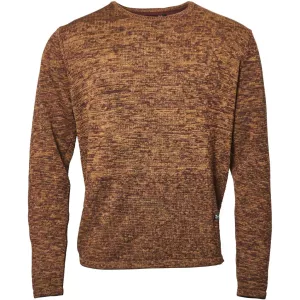 Pull tricot chiné Laiton col rond