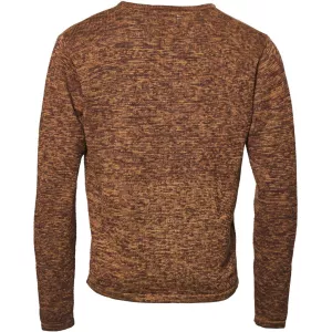 Pull tricot chiné Laiton col rond-4XL
