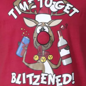 T-shirt Noël humoristique Duke rouge -4XL