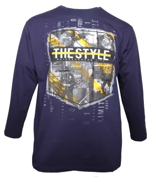 T-shirt manches longues bleu marine The Style