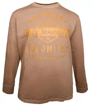 T-shirt manches longues ocre Pale Mountain