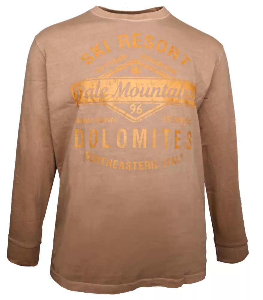 T-shirt manches longues ocre Pale Mountain-3XL