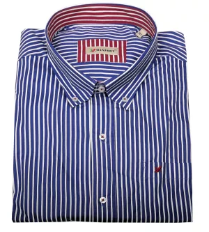 Chemise bleu marine Rayures verticales