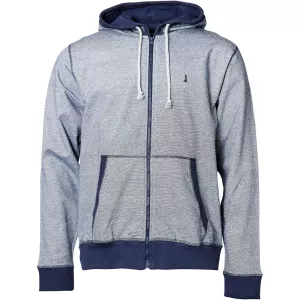 Sweat zippé bleu marine hoodie confort quotidien