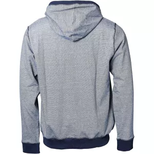 Sweat zippé bleu marine hoodie confort quotidien-7XL