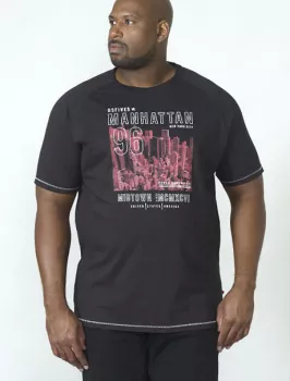 T-shirt Duke noir Manhattan 96-3XL