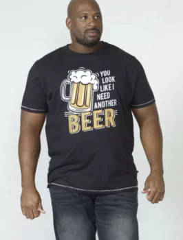 T-shirt Duke noir humoristique bière-4XL