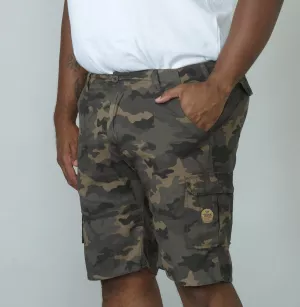 Short cargo camouflage taille avec poches à rabat-P44