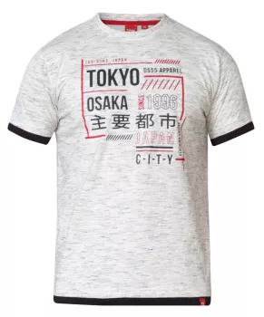 T-shirt Duke Mélange de gris clair Tokyo Osaka