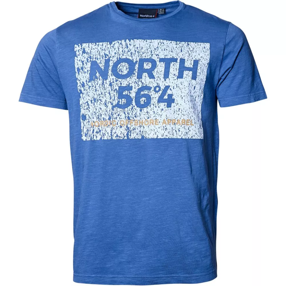 T-shirt North 56°4 bleu imprimé nordique-3XL
