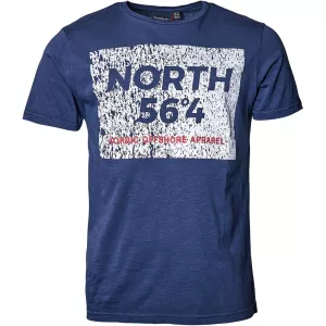 T-shirt North 56°4 bleu marine imprimé nordique-4XL