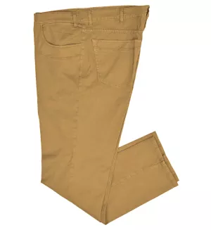 Pantalon stretch cinq poches ocre