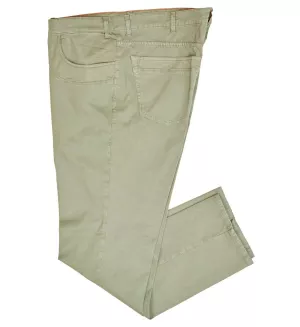 Pantalon stretch cinq poches Vert army