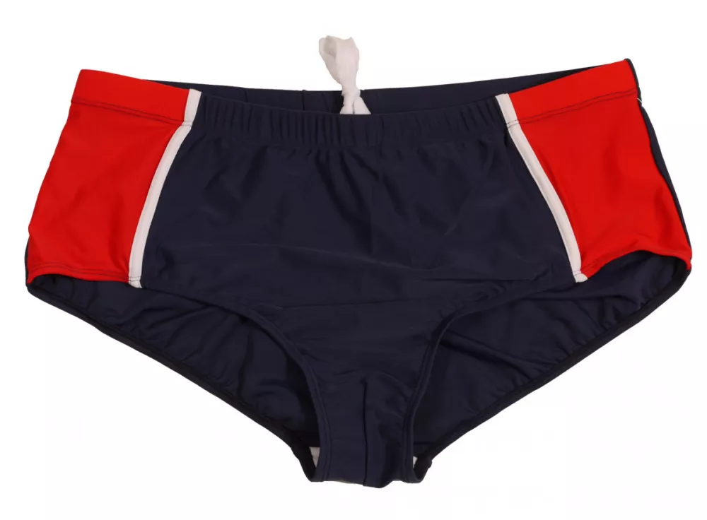 Slip de Bain Rouge et Marine   grande taille-4XL