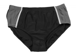 Slip de Bain Noir Gris  grande taille