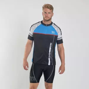 Tee-shirt vélo noir bleu blanc North sport cycliste-6XL