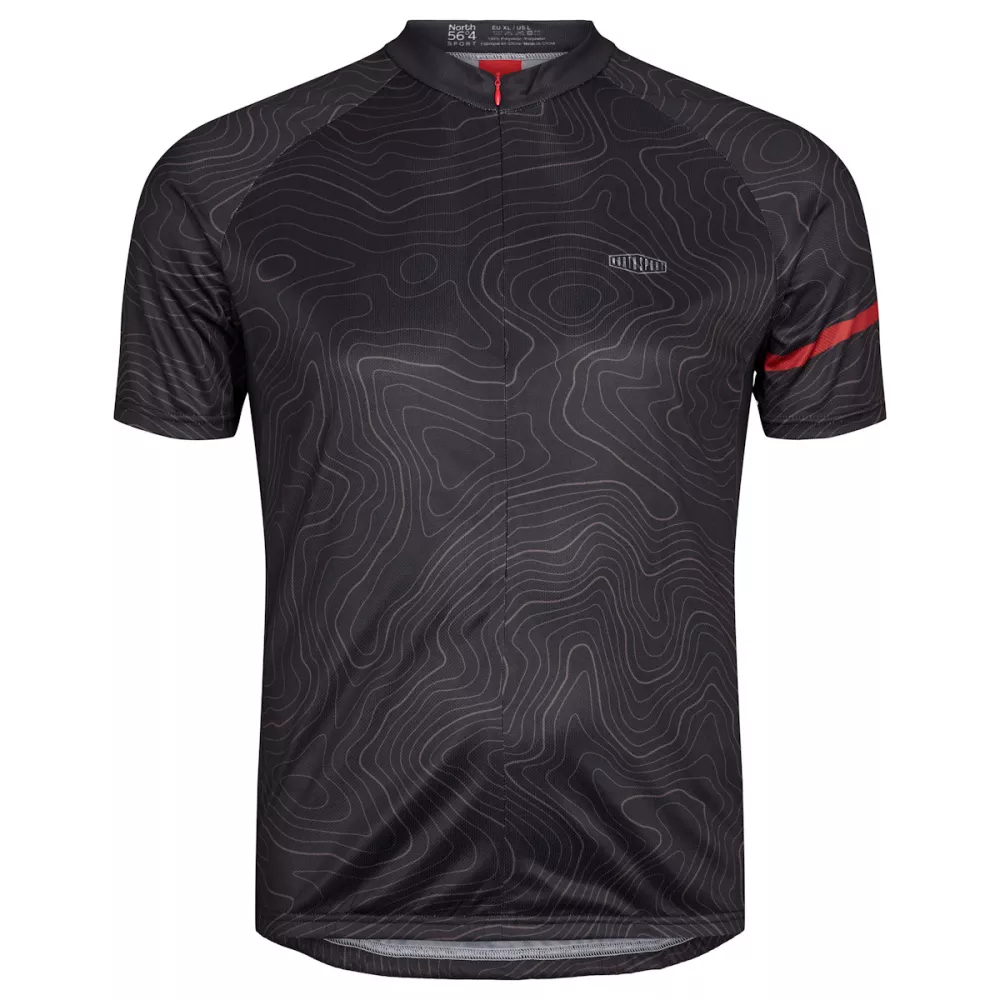 Tee-shirt vélo noir North sport cycliste-3XL