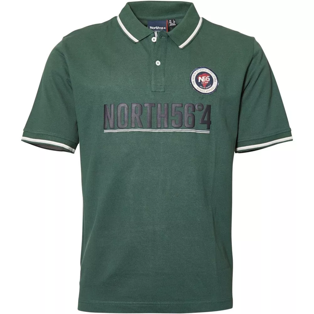Polo North 56°4 vert foncé chic sport-3XL