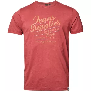 T-shirt Carmin imprimé Jeans Supplies vintage