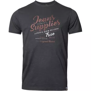 T-shirt noir imprimé Jeans Supplies vintage