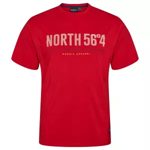 T-shirt North 56°4 rouge col rond casual 
