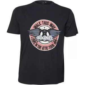 T-shirt Replika jeans noir Aerosmith rock