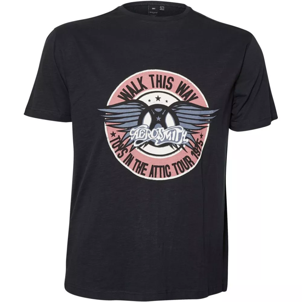 T-shirt AEROSMITH manche courte noir de 2XL à 8XL-3XL