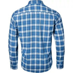 Chemise à Grands carreaux bleu manches longues-3XL
