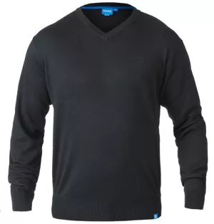 Pull col en V D555 noir modèle MATLBY