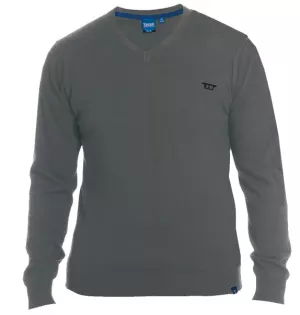 Pull col en V D555 gris Charcoal modèle MATLBY