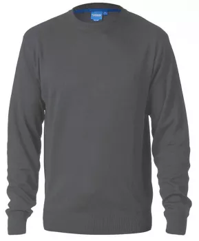Pull col rond D555 gris Charcoal modèle ADKIN