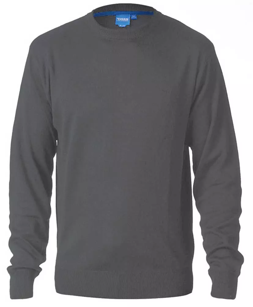 Pull col rond D555 gris Charcoal modèle ADKIN-2XL