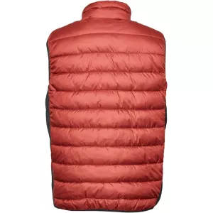 Doudoune sans manche rouge brique de 3XL à 6XL-3XL