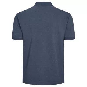 Polo piquet bleu denim avec poche-4XL