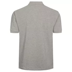 Polo piquet Mélange de gris clair avec poche-2XL