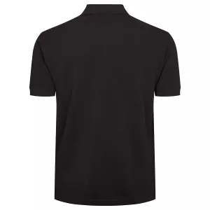 Polo piquet noir avec poche-6XL