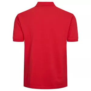 Polo piquet rouge avec poche-7XL