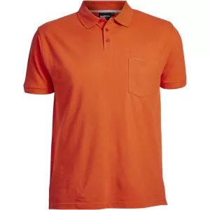 Polo piquet orange avec poche-4XL