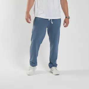 Pantalon jogging Mélange de bleu coupe droite-3XL